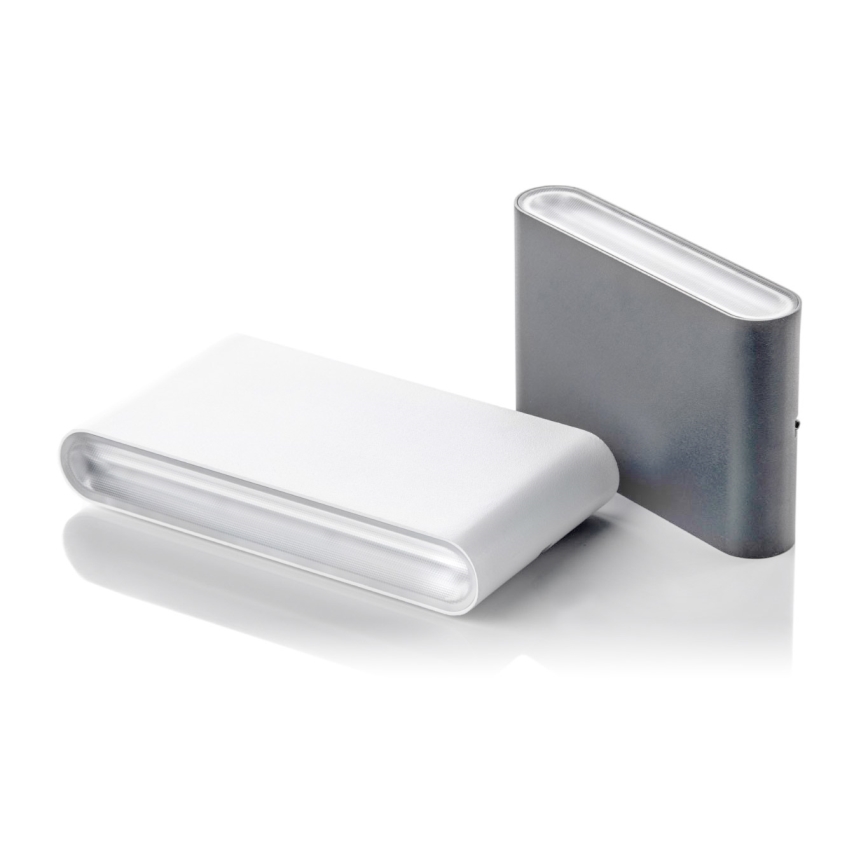 LED2 - LED Екстериорен аплик FLAT 2xLED/3W/230V IP65 3000K/4000K/5700K черен