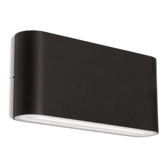 LED2 - LED Екстериорен аплик FLAT 2xLED/5W/230V IP65 3000K/4000K/5700K черен