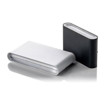 LED2 - LED Екстериорен аплик FLAT 2xLED/5W/230V IP65 3000K/4000K/5700K черен