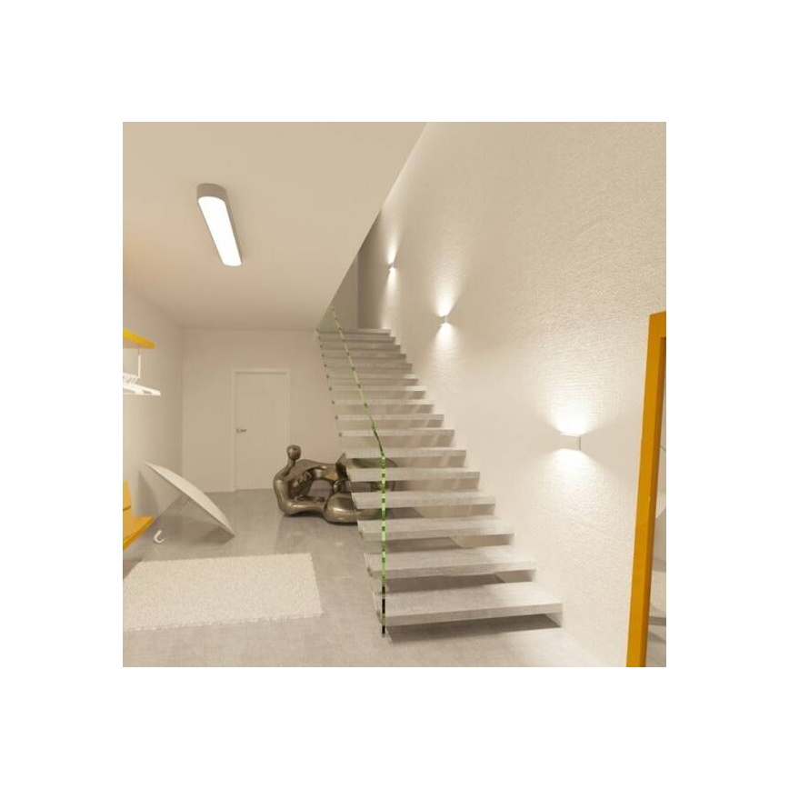 LED2 - LED Екстериорен аплик FLAT 2xLED/5W/230V IP65