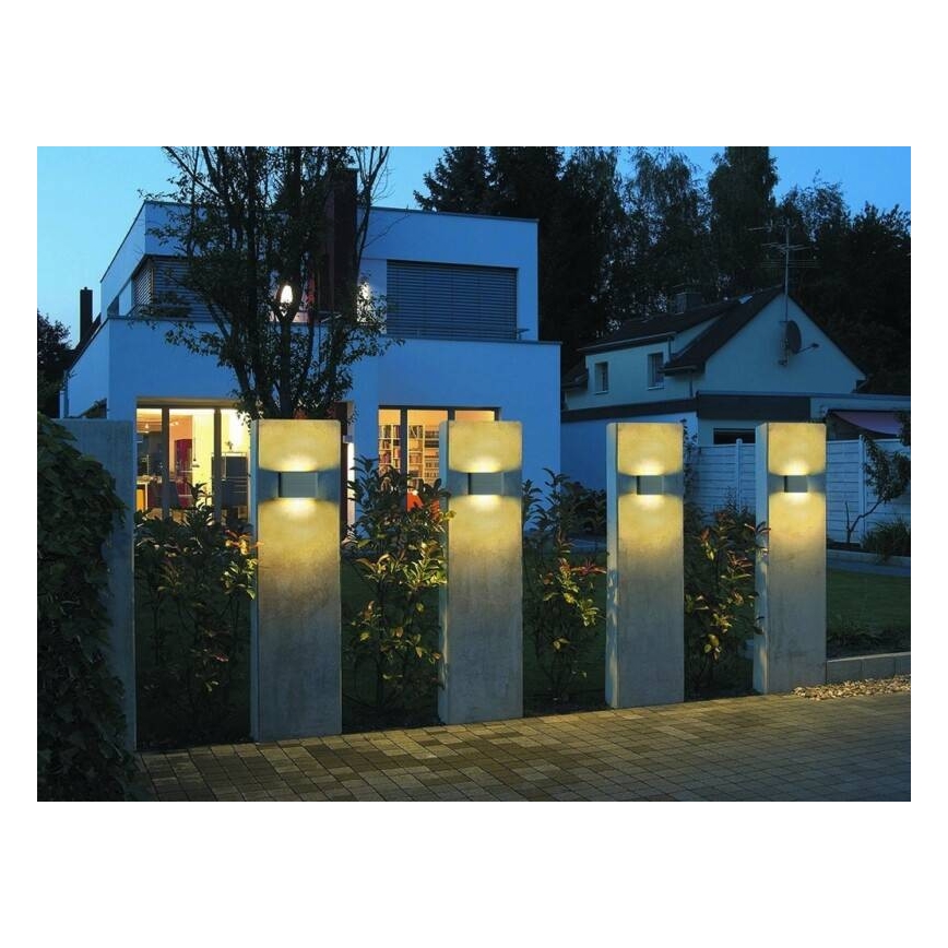 LED2 - LED Екстериорен аплик FLAT 2xLED/5W/230V IP65