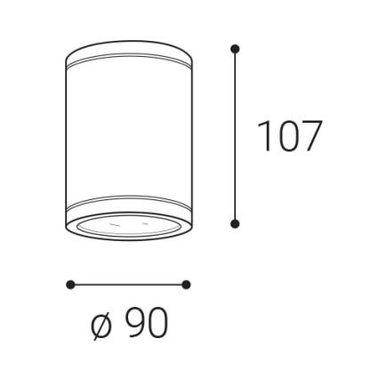 LED2-LED Екстериорен спот TUBO LED/10W/230V IP65 3000K/4000K/5700K черен