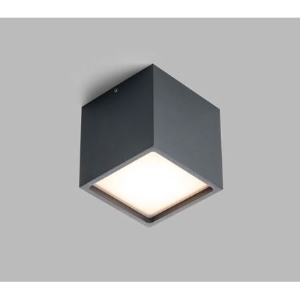 LED2 - LED Екстериорна лампа CUBE LED/12W/230V антрацит IP54