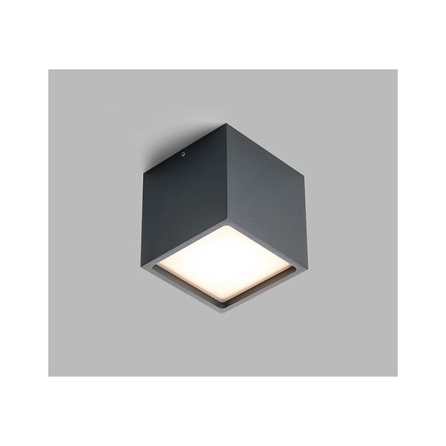 LED2 - LED Екстериорна лампа CUBE LED/12W/230V антрацит IP54