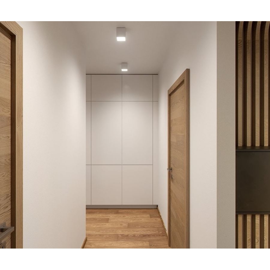 LED2 - LED Екстериорна лампа CUBE LED/12W/230V бяла