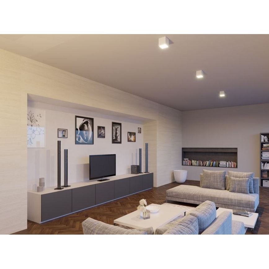 LED2 - LED Екстериорна лампа CUBE LED/12W/230V бяла