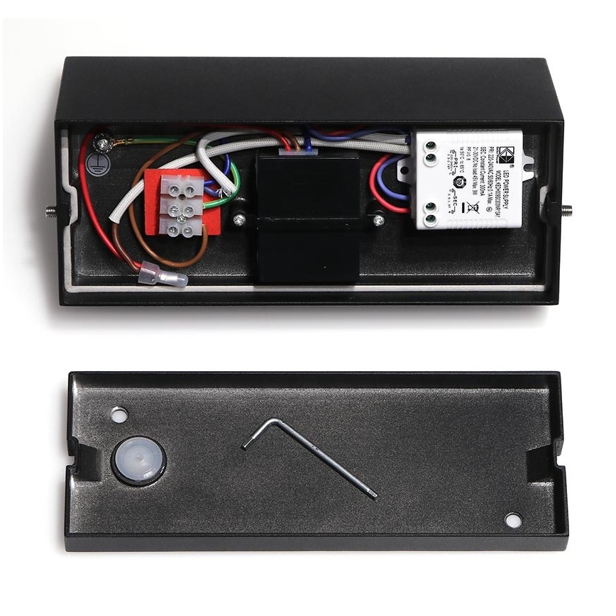LED2 - LED Екстериорен аплик със сензор HUGO LED/9W/230V IP54 3000K/4000K