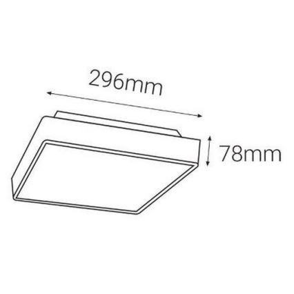 LED2 - LED Екстериорна лампа със сензор SOLO  LED/16W/230V 3000/4000/6500K IP65