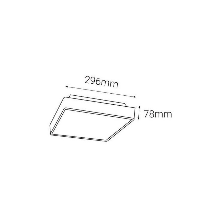 LED2 - LED Екстериорна лампа със сензор SOLO  LED/16W/230V 3000/4000/6500K IP65