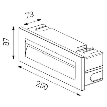 LED2 - LED Екстериорна лампа за вграждане STEP IN LED/8,5W/230V IP65