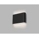 LED2 - LED Екстериорен аплик FLAT 2xLED/3W/230V IP65 3000K/4000K/5700K черен
