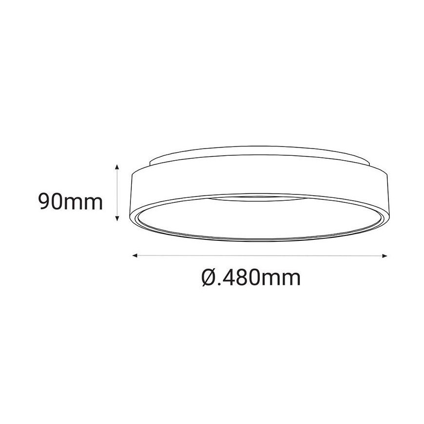 LED2 - LED Лампа BELLA LED/40W/230V 3000/4000K черна