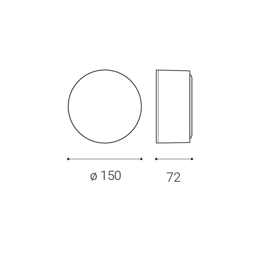 LED2 - LED Лампа BUTTON LED/12W/230V CRI 90 черна