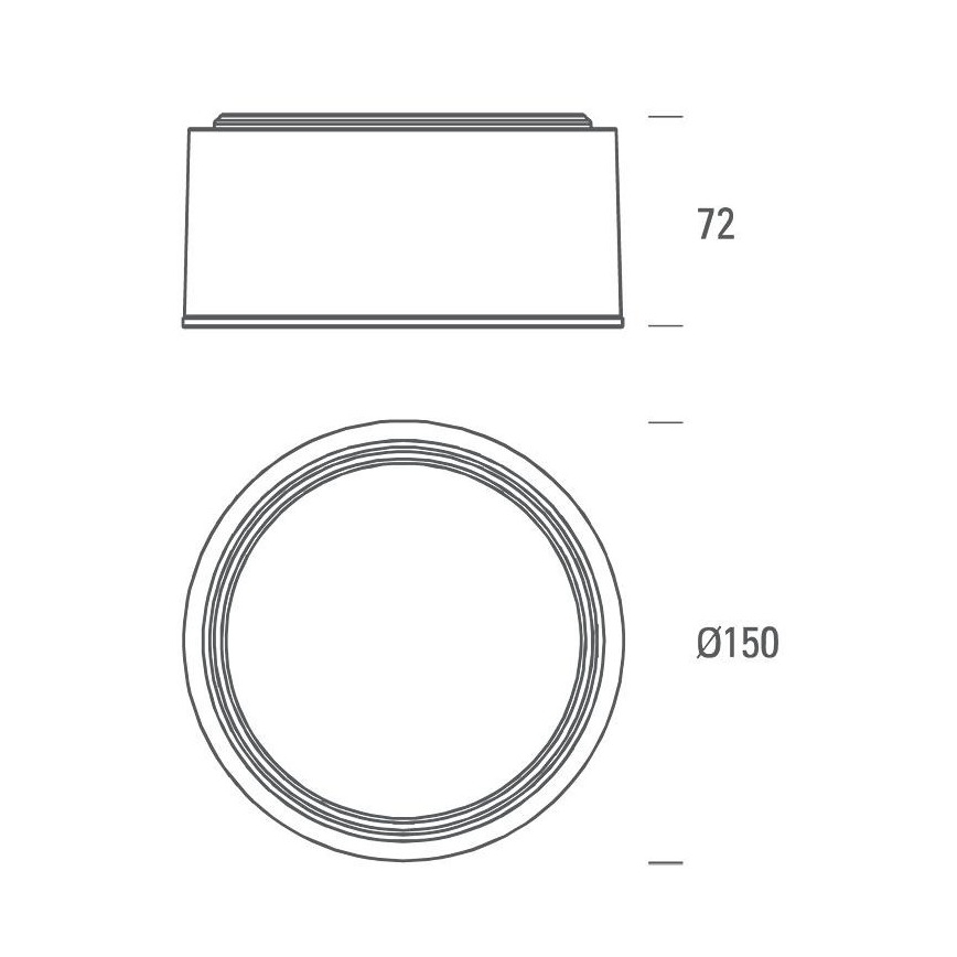 LED2 - LED Лампа BUTTON LED/17W/230V антрацит