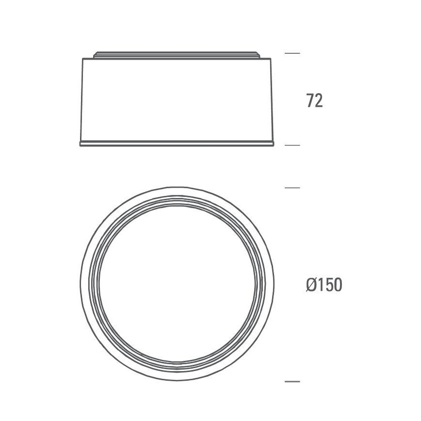 LED2 - LED Лампа BUTTON LED/17W/230V сребриста
