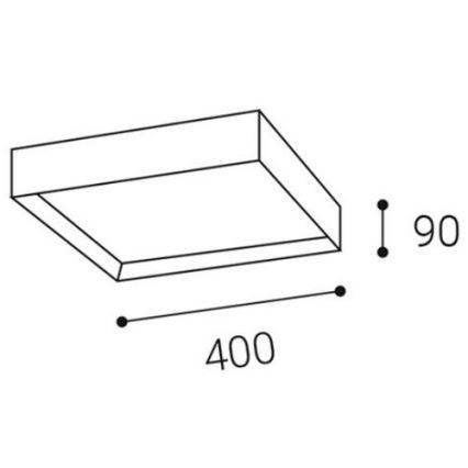 LED2 - LED Лампа MILO LED/30W/230V черна 3000/4000K