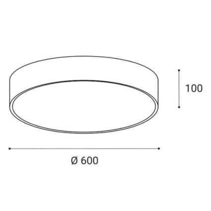 LED2 - LED Лампа MONO LED/60W/230V 3000/4000K черна