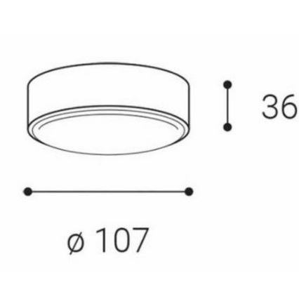 LED2 - LED Лампа ROLO LED/6W/230V IP65 антрацит