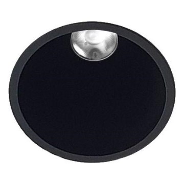 LED2 - LED Лампа за вграждане в баня ZERO LED/10W/230V 4000K CRI 95 IP43 черен Ø 10,9 см