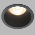 LED2 - LED Луничка за вграждане в баня RAY LED/10W/230V черна IP44