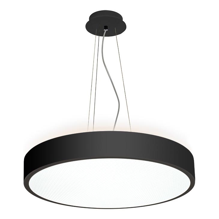 LED2 - LED Пендел ROTO LED/48W/230V 2700K/3300K/4000K IP40 черен Ø 40 см