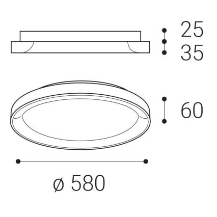LED2 - LED Плафониера BELLA LED/48W/230V 3000K/4000K бял