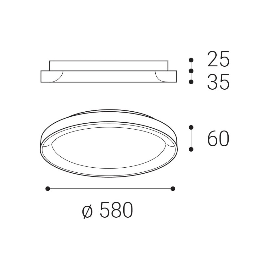 LED2 - LED Плафониера BELLA LED/48W/230V 3000K/4000K бял