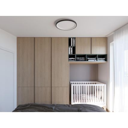 LED2 - LED Плафониера BELLA LED/48W/230V 3000K/4000K черен