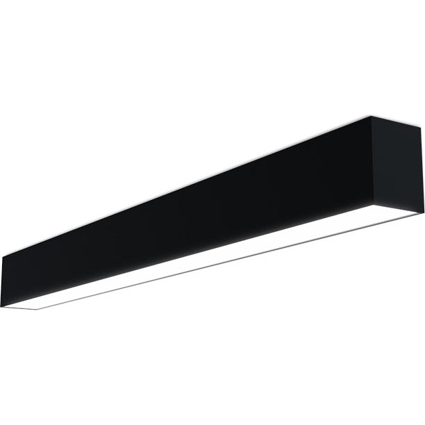 LED2 - LED Плафониера LINO LED/24W/230V 3000K/3500K/4000K черен 90 см
