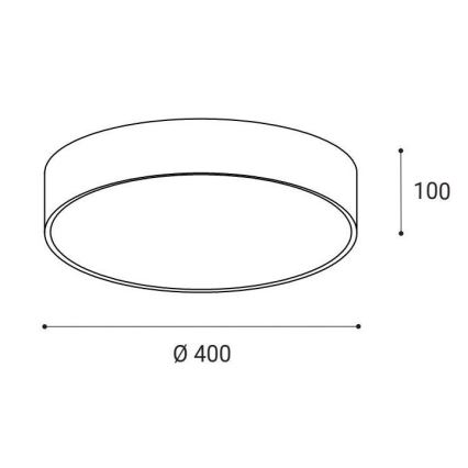 LED2 - LED Плафониера MONO LED/30W/230V 3000K/4000K черен