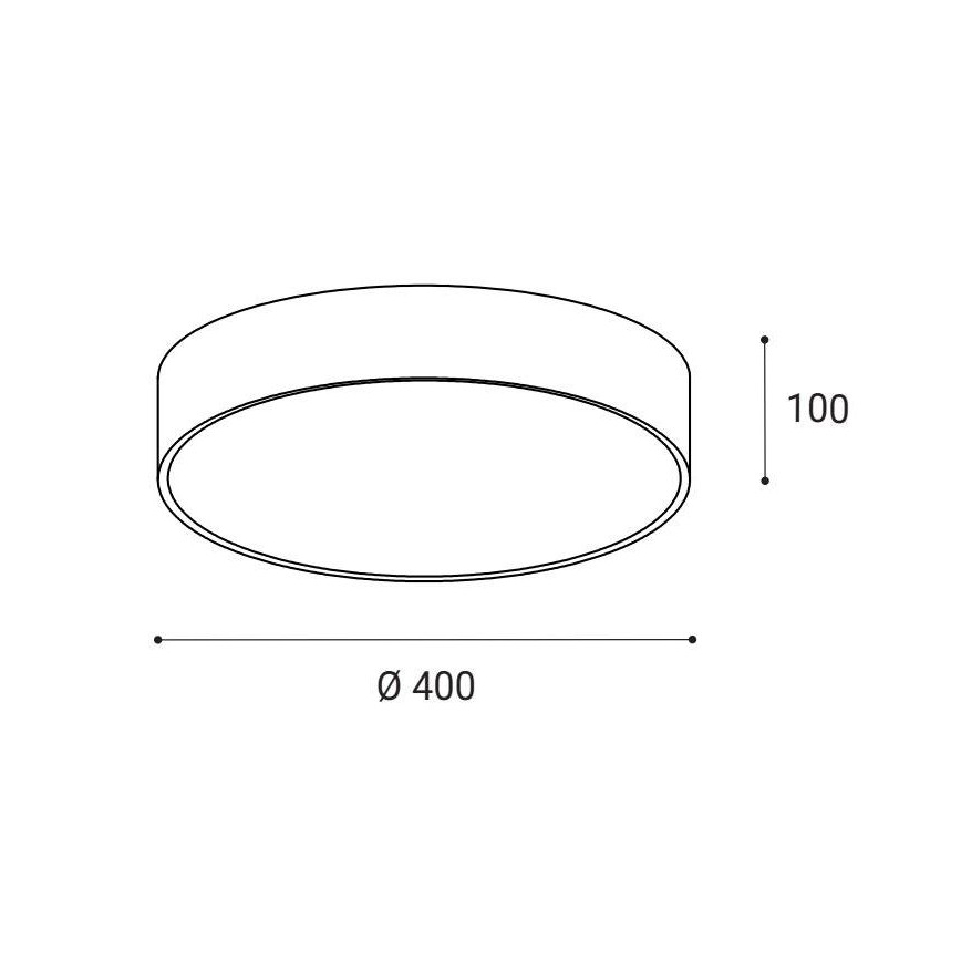 LED2 - LED Плафониера MONO LED/30W/230V 3000K/4000K черен