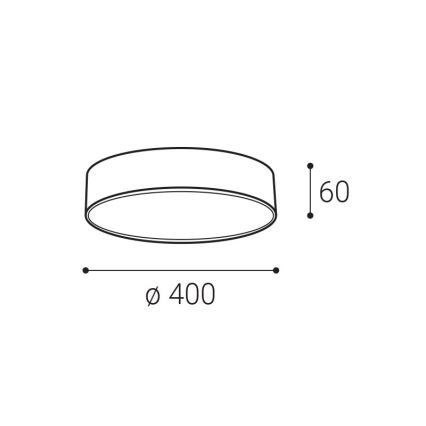 LED2 - LED Плафониера MONO LED/30W/230V 3000K/4000K черен