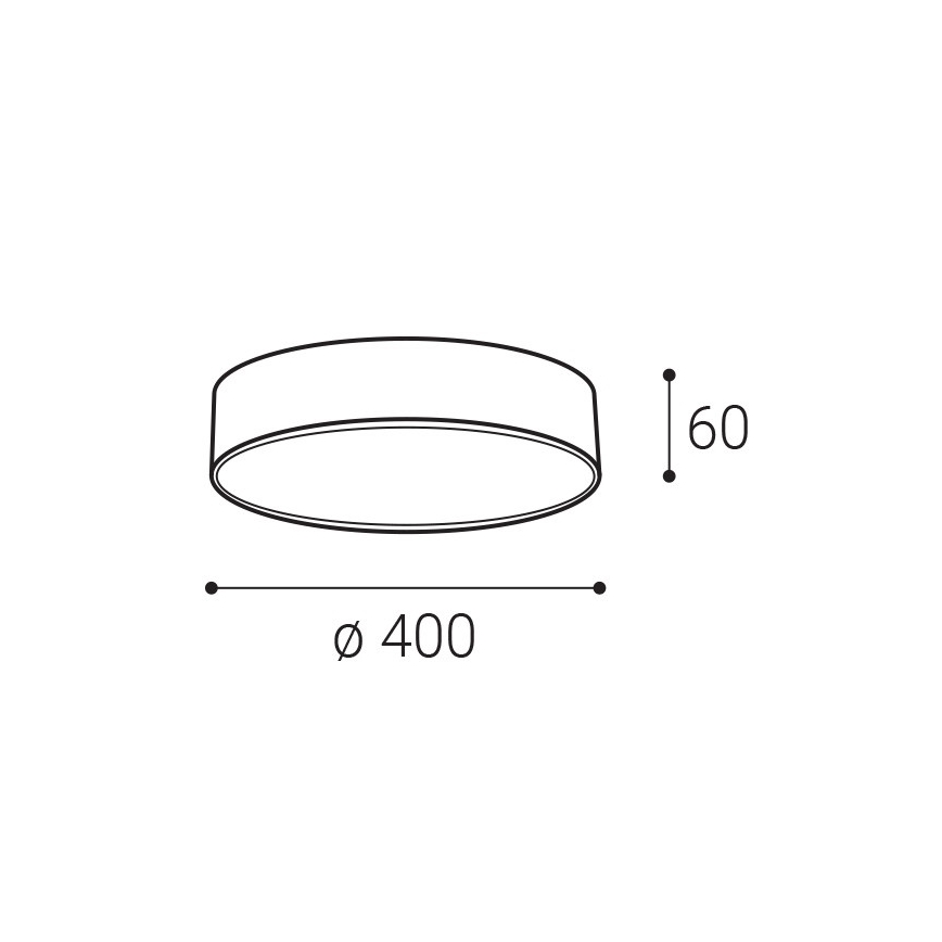 LED2 - LED Плафониера MONO LED/30W/230V 3000K/4000K черен