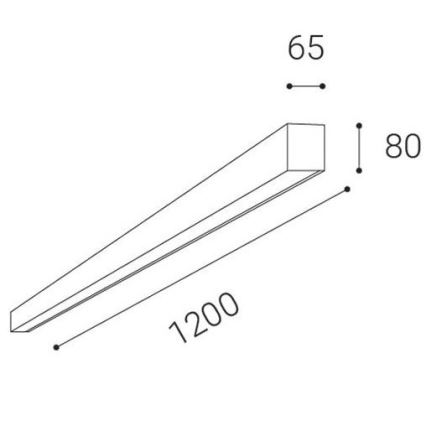LED2 - LED Плафониера за повърхностен монтаж LINO LED/30W/230V 3000/3500/4000K черна