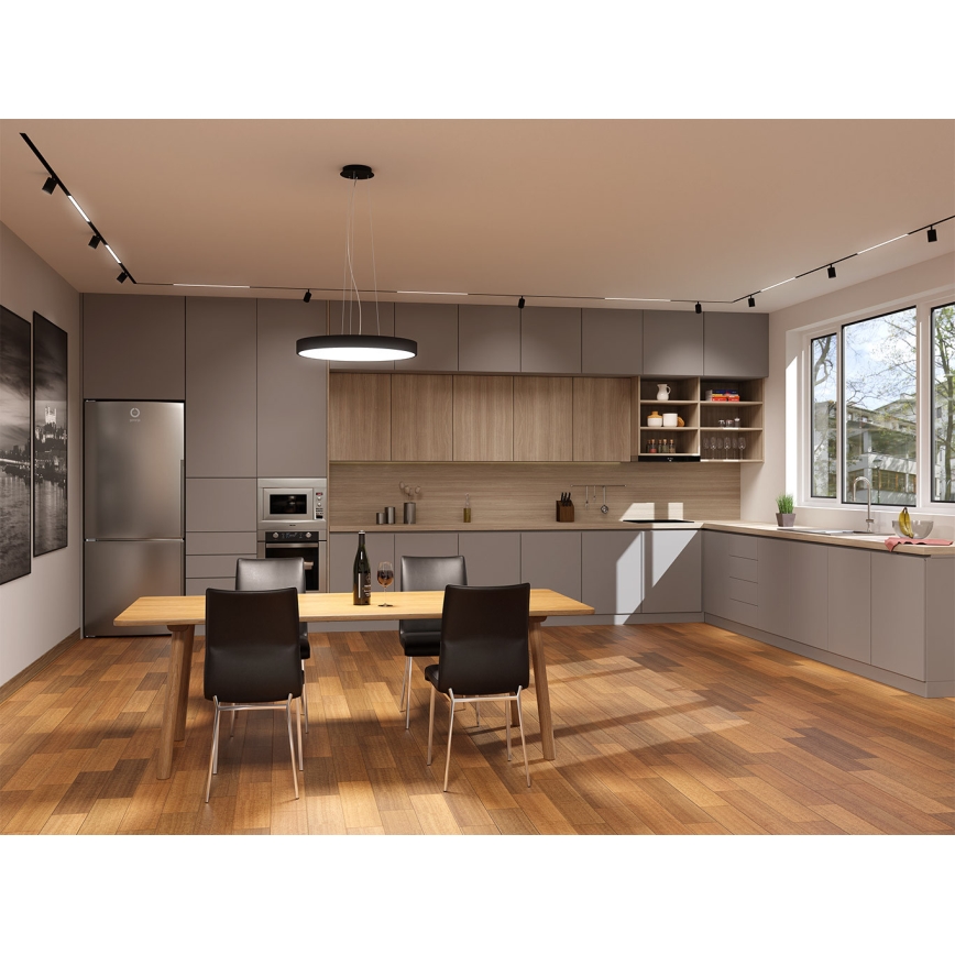 LED2 - LED полилей на кабел MONO SLIM LED/30W/230V 3000K/4000K Ø 40 см черен