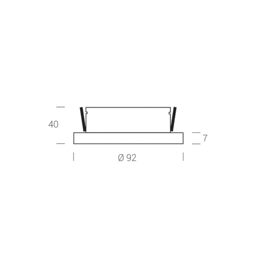 LED2 - LED Спот за вграждане STATIC LED/7W/230V IP44