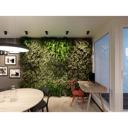 LED2 - LED suspended таван лампа HIDE LED/20W/230V CRI 90 черен