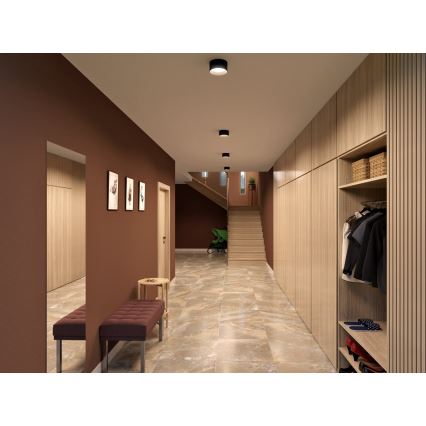 LED2 - LED точково осветително тяло ZETA ON LED/8W/230V 3000/3500/4000K диаметър 9 см черно