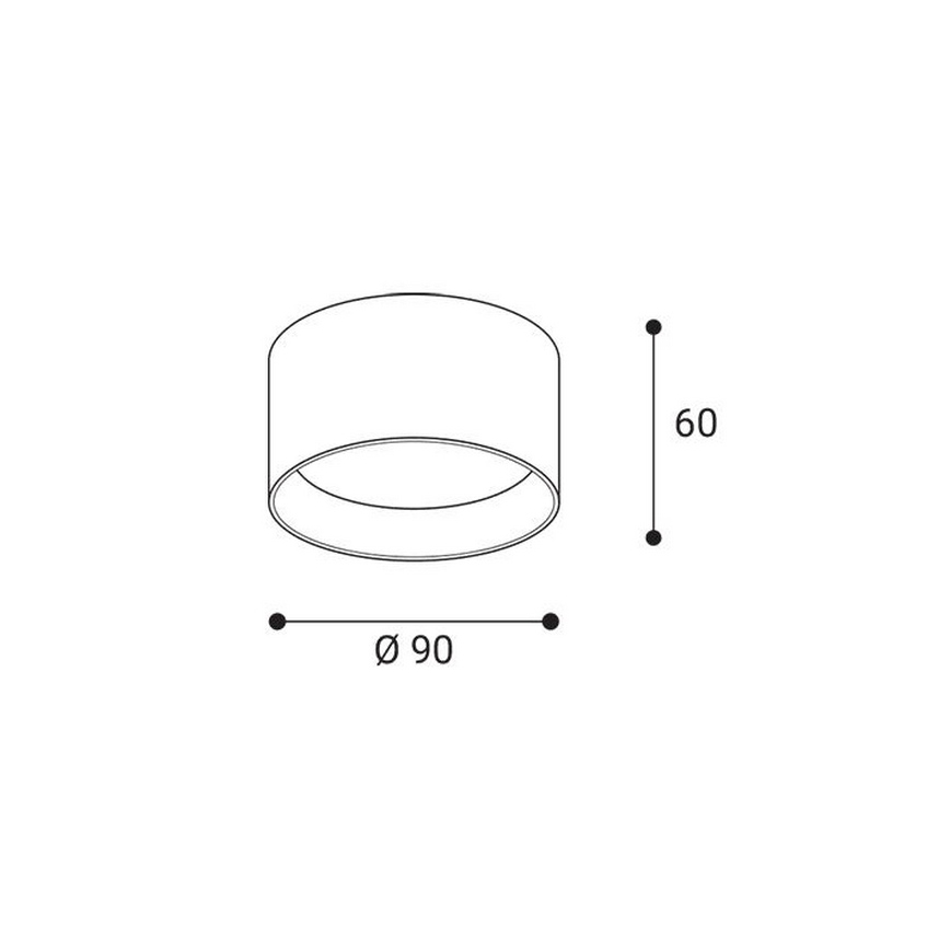 LED2 - LED точково осветително тяло ZETA ON LED/8W/230V 3000/3500/4000K, Ø 9 см, бяло