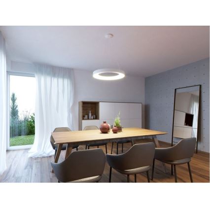 LED2 - LED Висящ полилей BELLA LED/40W/230V 3000/4000K бял