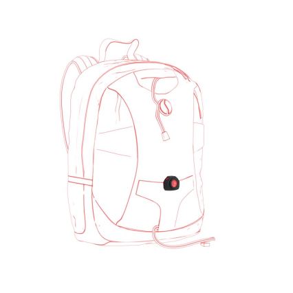 Ledlenser CU2R - LED сигнално осветително тяло LED/280 mAh черно