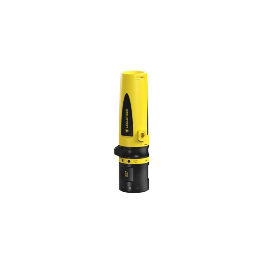 Ledlenser EX7 - димируем LED фенер, 3xAA, IP68, 200 lm, жълт