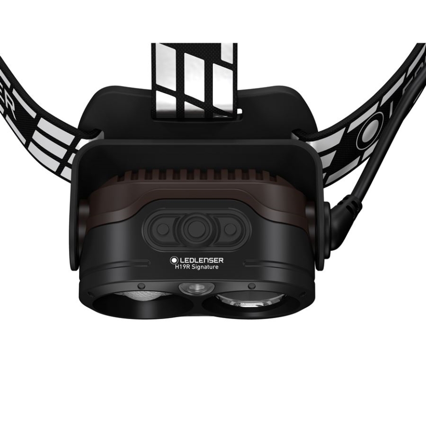 Ledlenser H19R SIGNATURE - LED челна лампа с регулируема яркост, презареждаема, 4800 mAh, IP68, 4000 lm, 20 ч, черна