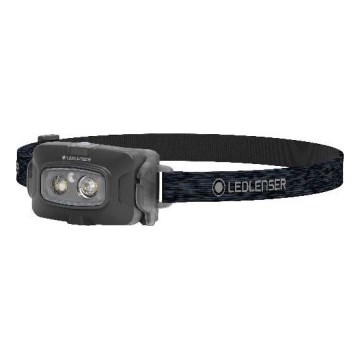 Ledlenser HF4R Core - LED челник с регулируема яркост, презареждаема батерия 1000 mAh, клас на защита IP68, 500 lm, до 35 h работа, черен