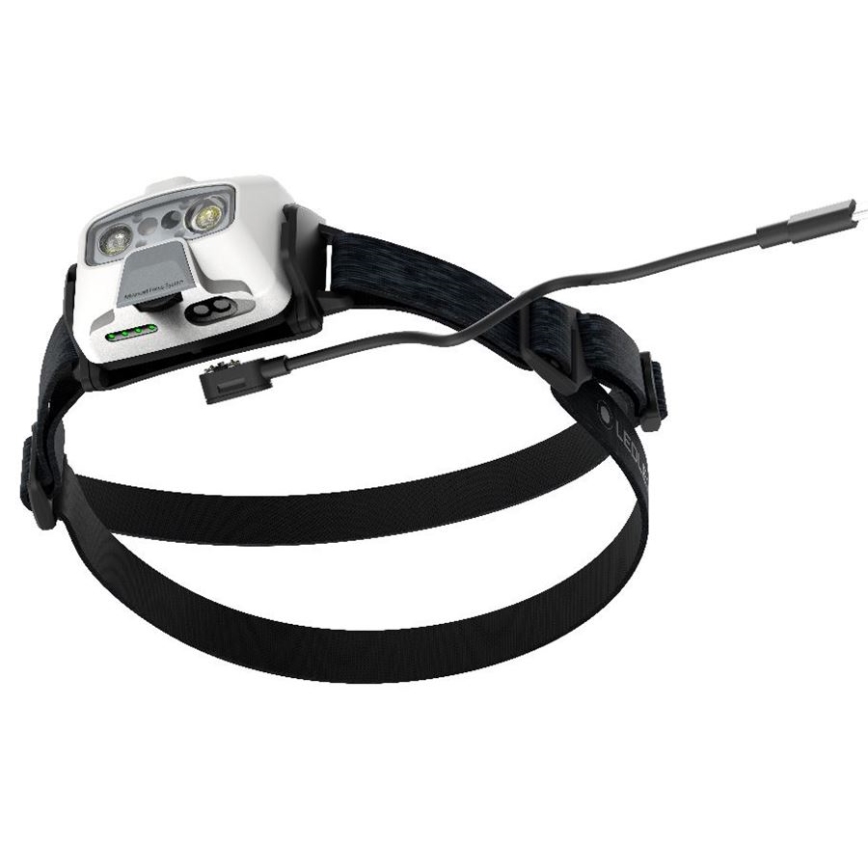 Ledlenser HF6R Core - LED челник с регулируема яркост и презареждаема батерия 2000 mAh, IP68, 800 lm, 60 ч, бял