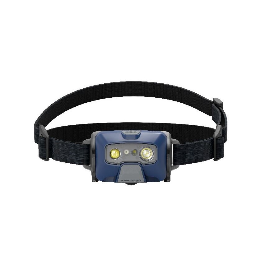 Ledlenser HF6R Core - LED налобен фенер с регулируема яркост, презареждаема батерия LED/2000 mAh, IP68, 800 lm, 60 h, син
