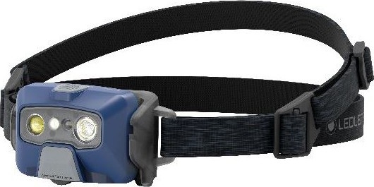 Ledlenser HF6R Core - LED налобен фенер с регулируема яркост, презареждаема батерия LED/2000 mAh, IP68, 800 lm, 60 h, син