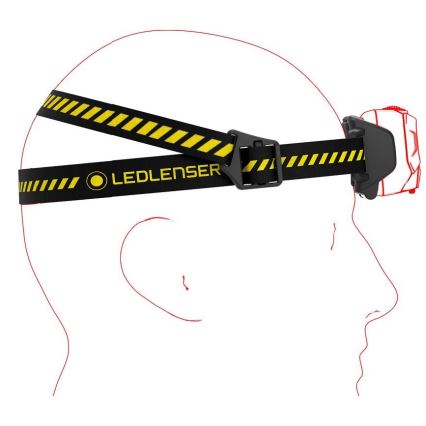 Ledlenser HF6R Work - челна LED лампа с регулируема яркост, презареждаема, 2000 mAh, IP68, 800 lm, 60 h, черна