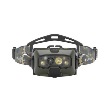 Ledlenser HF8R Core RGB - димируема презареждаема LED челна лампа LED/3700 mAh IP68 1600 lm 90h зелена