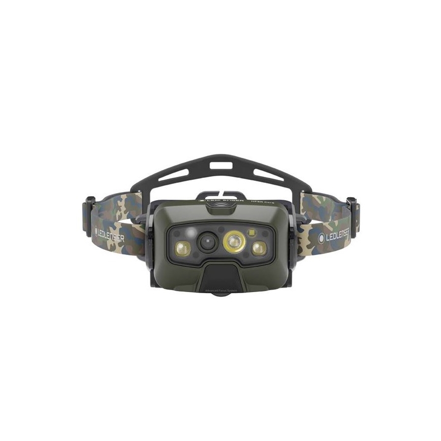 Ledlenser HF8R Core RGB - димируема презареждаема LED челна лампа LED/3700 mAh IP68 1600 lm 90h зелена